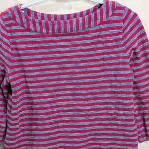 Talbots Pink and Blue Striped Garment